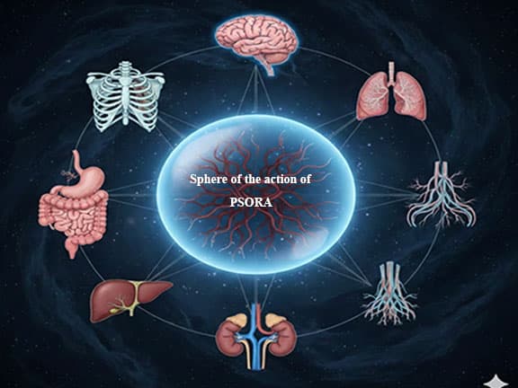 Psora: Sphere of the action of latent Psora.