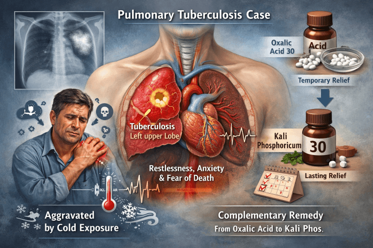 Kali Phosphoric as Complementary to Oxalic Acid: in Tubercular Affection of the Left Scapular Region